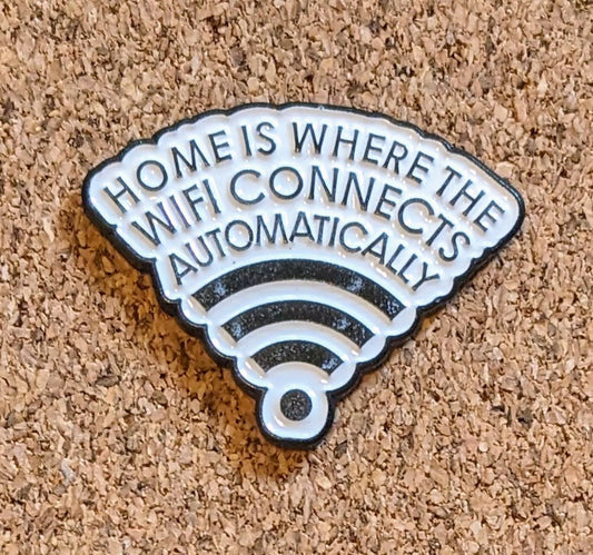 Home is Where the Wifi Connects Auto Pin