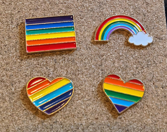 Rainbow Flag Pins