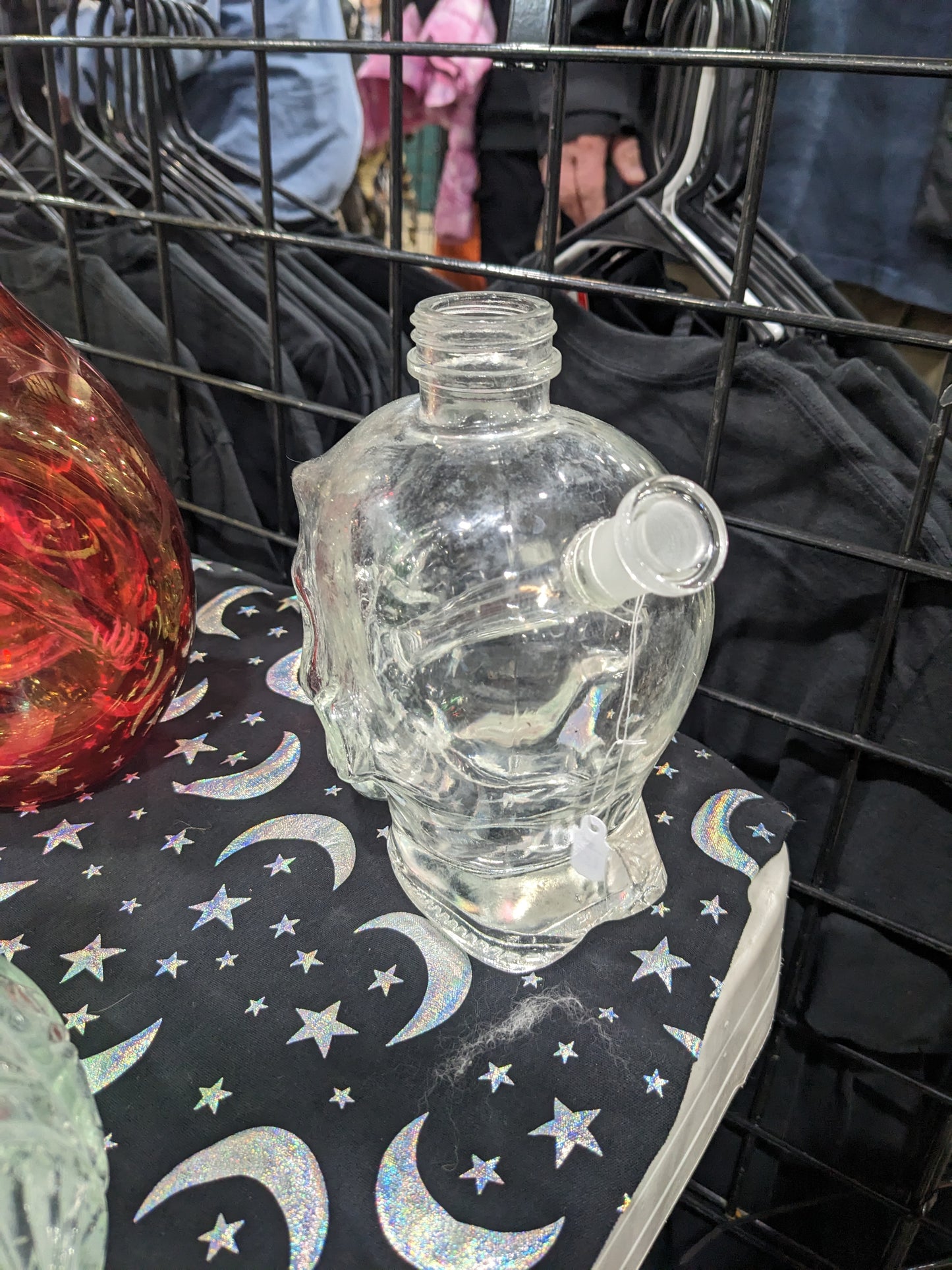 Head Bottle Glass Water Piece