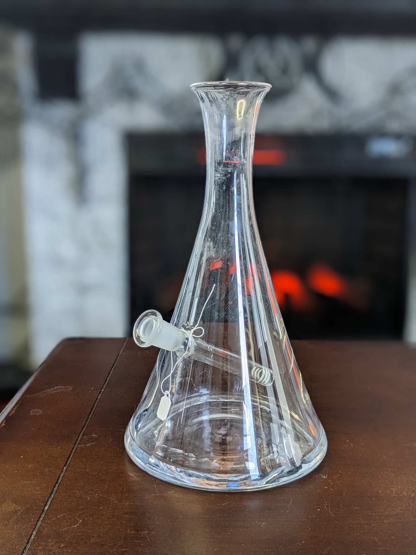 Repurposed Decanter Glass Water Smoking Piece