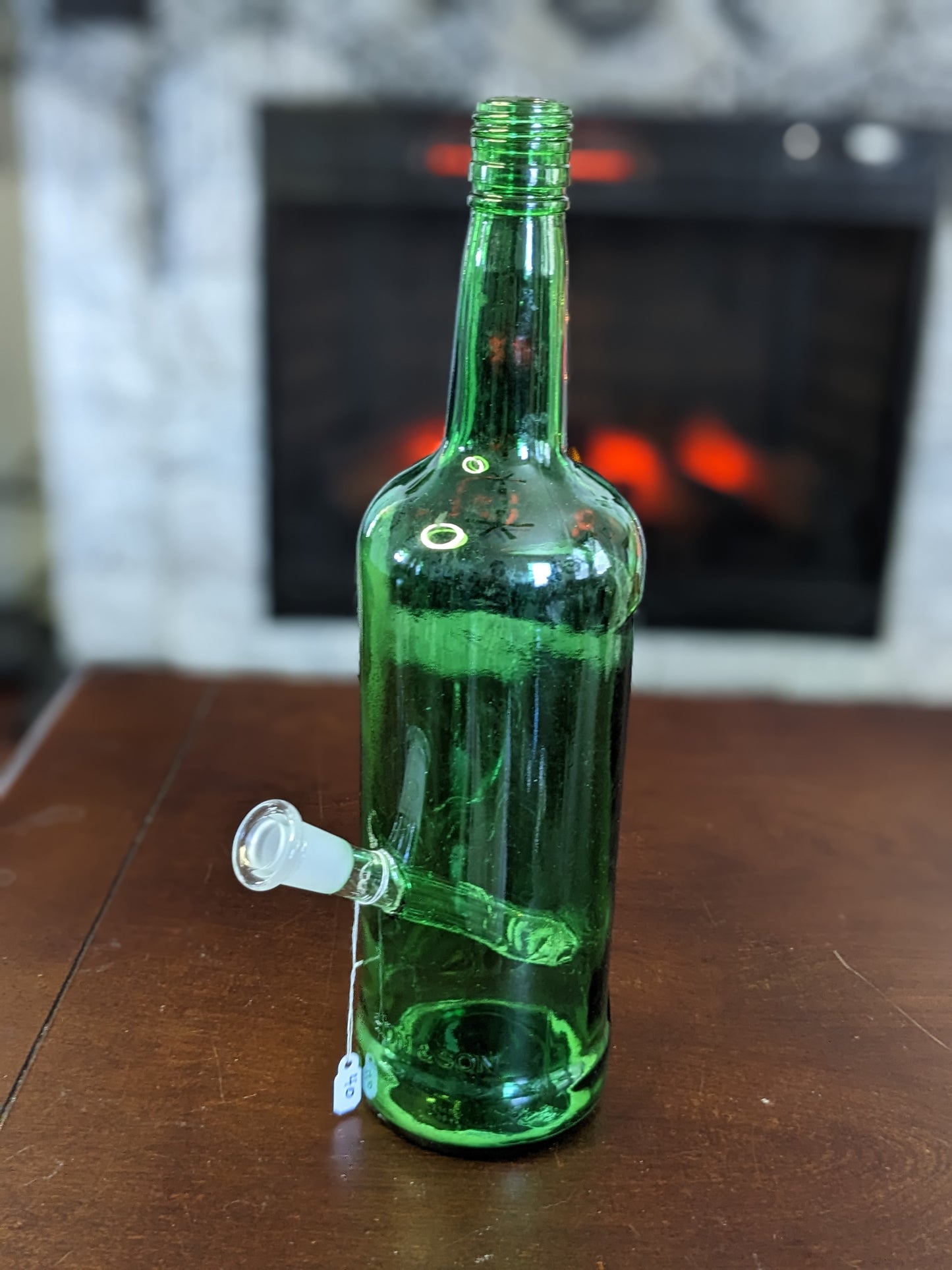 Repurposed Bottle Glass Water Piece