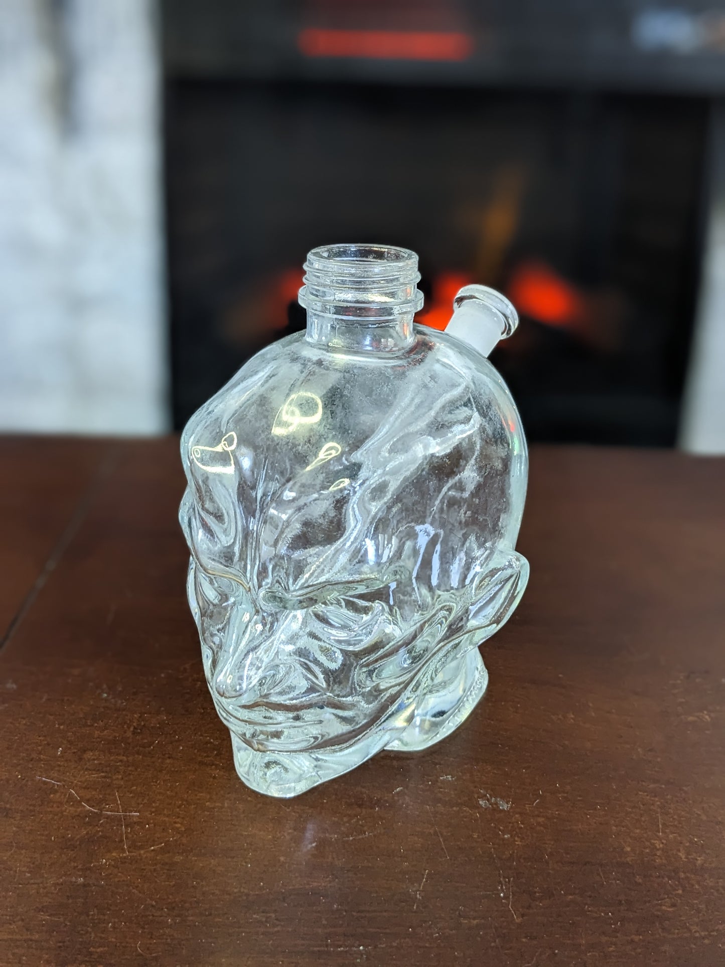 Head Bottle Glass Water Piece