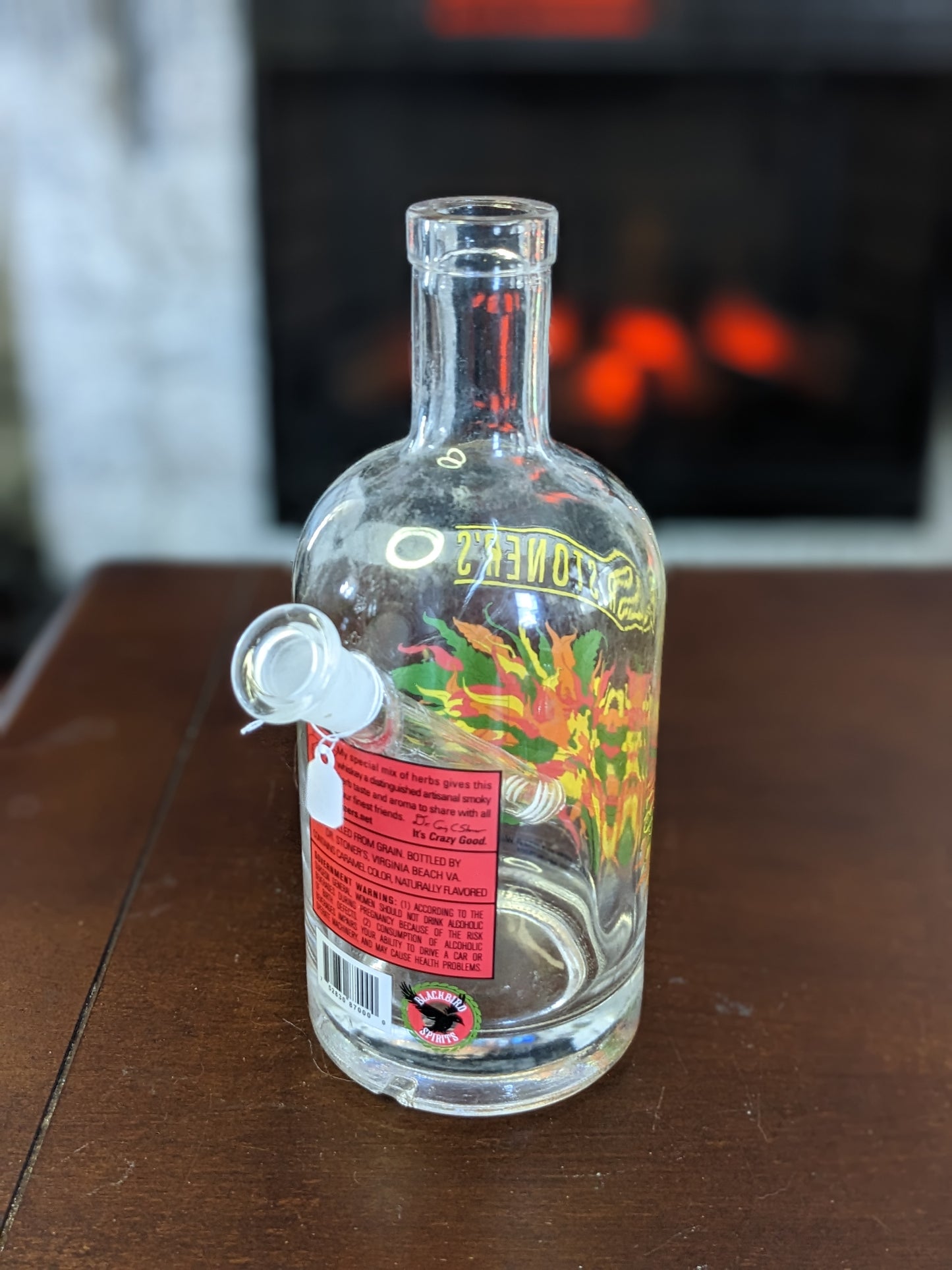 Repurposed Dr Stoner Bottle Glass Water Piece